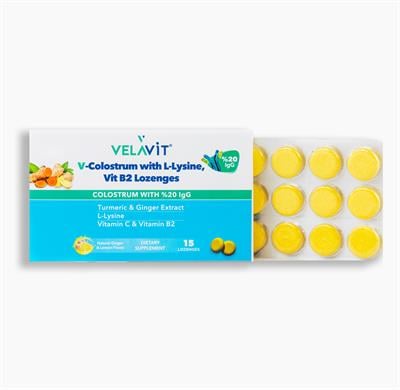 V-Colostrum with L-Lysine, Vit B2 Lozenges