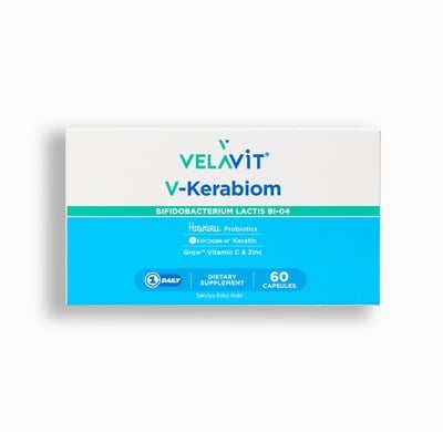 V-Kerabiome - Bifidobacterium lactis (Bl-04) ve Keratin Içeren Takviye Edici Gıda