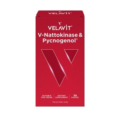 V-Nattokinase & Pycnogenol Fransız Sahil Çamı Kabuğu Ekstresi İçeren Takviye Edici Gıda