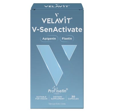 V-Sen Activate Fisetin, Apigenin, Kuersetin ve Piperin İçeren Takviye Edici Gıda