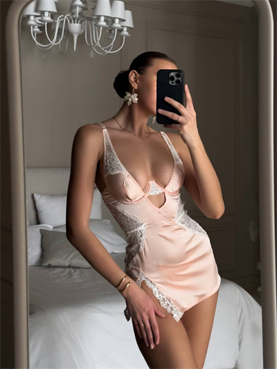 Nude Belle Saten Gecelikfantezi11Marpiella