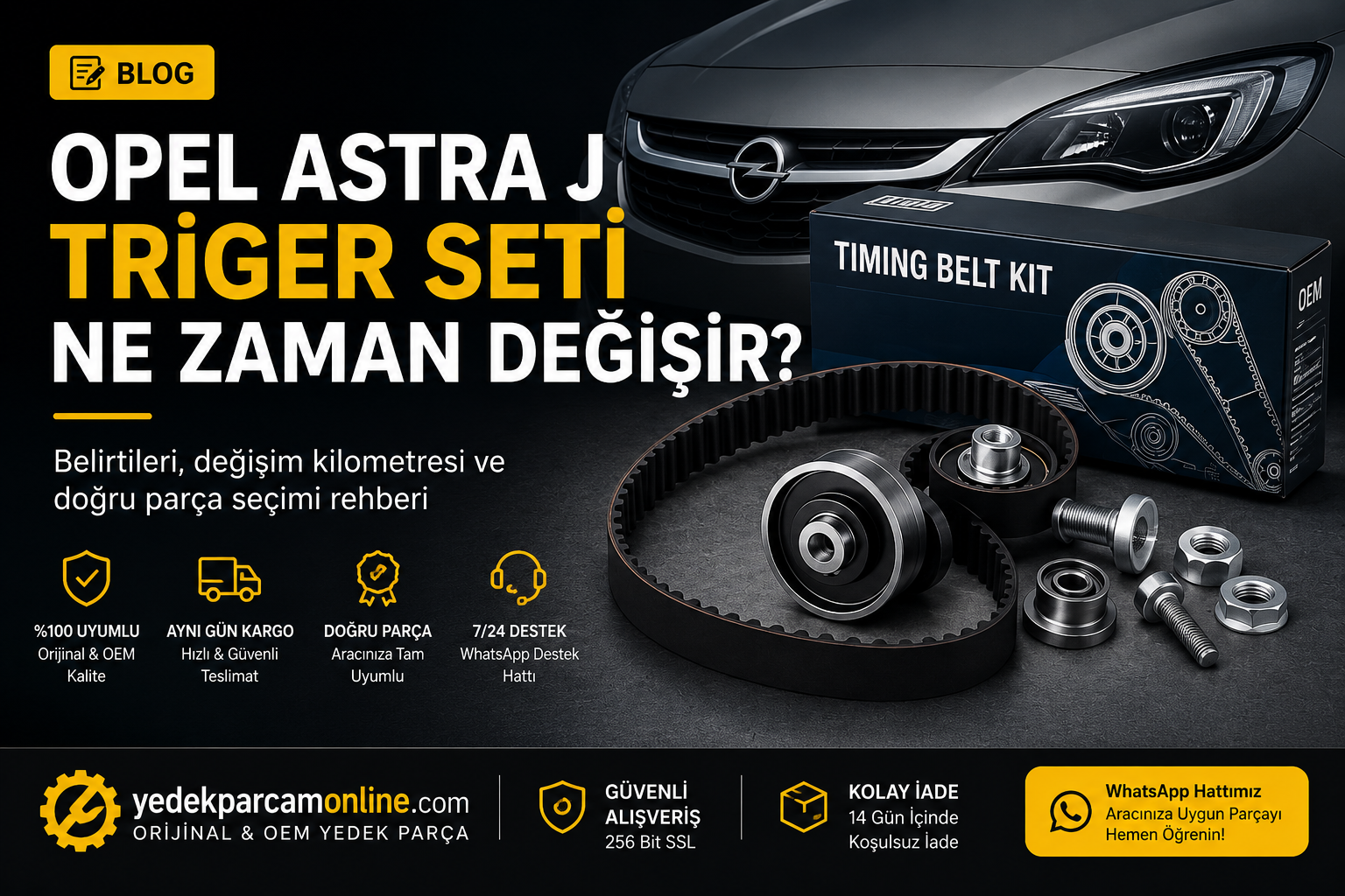 Opel Astra J Triger Seti Ne Zaman Değişir? Değişim Kilometresi ve Fiyat Rehberi
