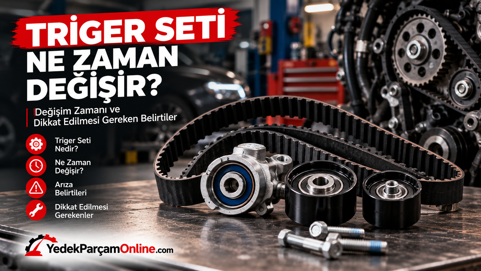 Triger seti değişim zamanı ve triger kayışı belirtileri