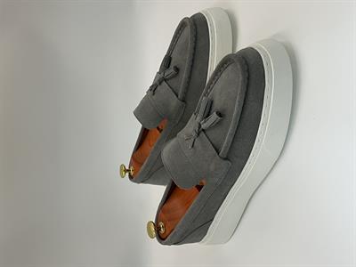 ALVİO SHOES ERKEK AYAKKABI GRİ SÜET LOAFER