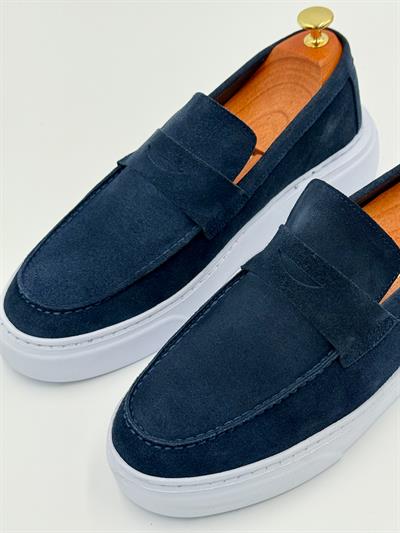 ALVİO SHOES ERKEK AYAKKABI LACİVERT SÜET- 