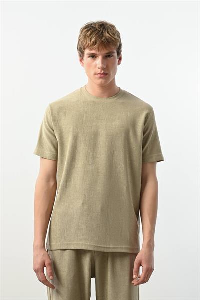 Likralı Rahat Kalıp Tshirt Çağla