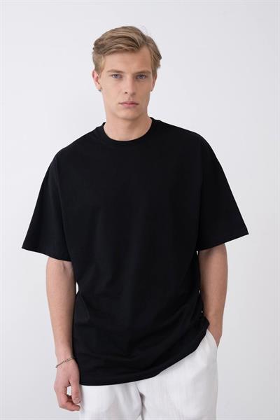 Oversize Basic Tshirt Siyah