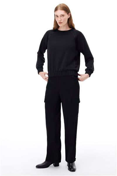 Wonder Regular Fit Uzun Boy Siyah Pantolon
