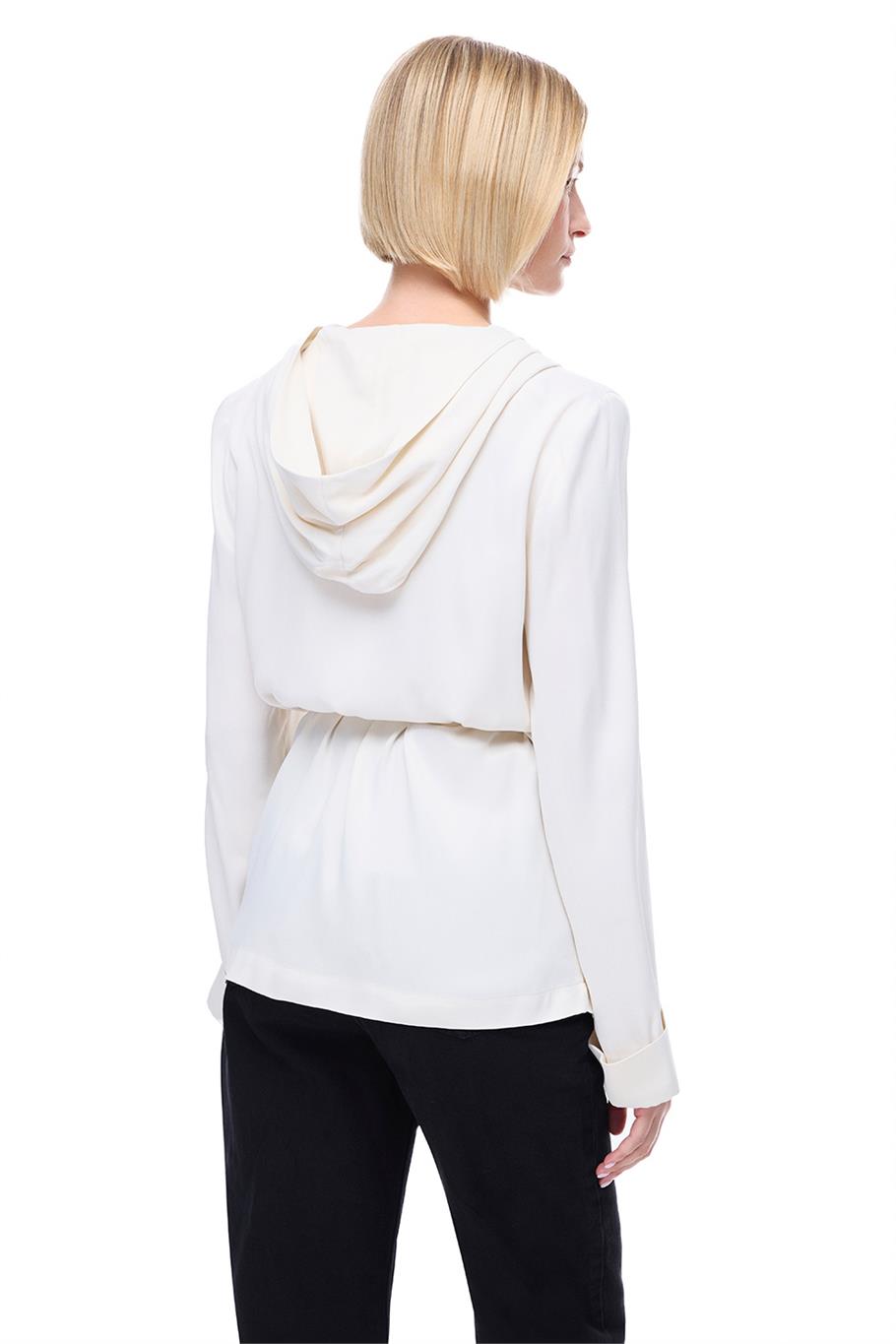 Safira Rahat Kalıp Takma Kol Ekru Renk Kimono · 6