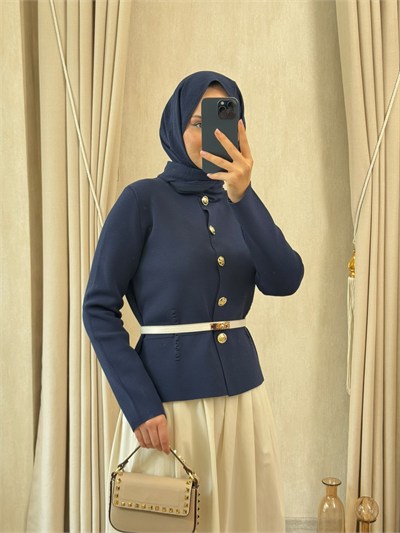 NUSS 603 Triko Ceket Lacivert