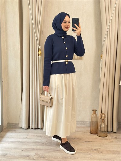 NUSS 603 Triko Ceket Lacivert