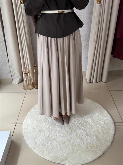 Sentez 5495 Zen Dıştan Overloklu Parçalı Etek Taş