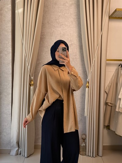 Nuss Basic Gömlek  3001 Karamel