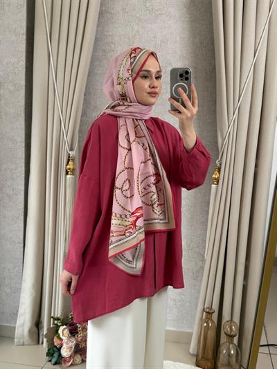 Nuss Basic Gömlek  3001 Red Plum
