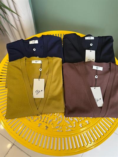 Tığtriko 21891 Eteği Simli Önden Düğmeli Rayon Hırka Lacivert