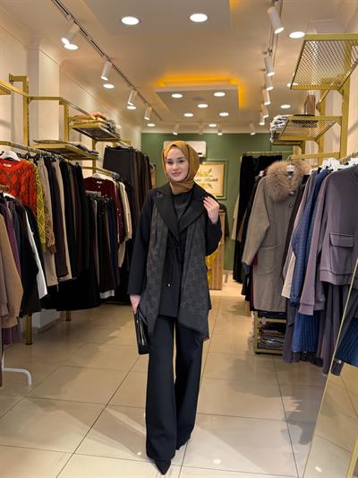 Miori Leove Ceket Pantolon Takım Siyah