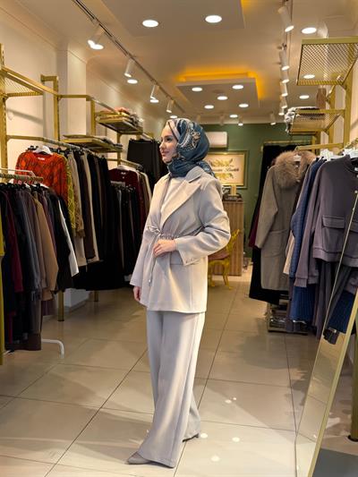 Miori Leove Ceket Pantolon Takım bej