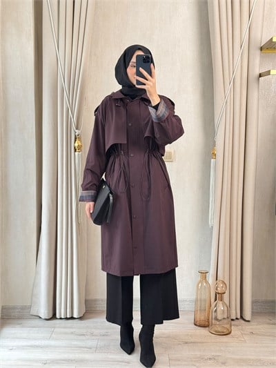 NUSS 6067 Kolu Ekose Detay Trench İncir