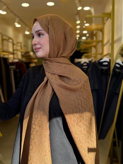Wennora Paris Collection Zincir Desen Şal Haki