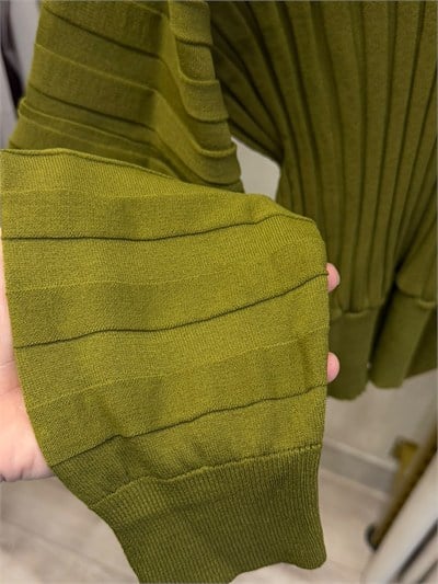 NUSS 202 Fitilli Beli Lastikli Kazak Lime
