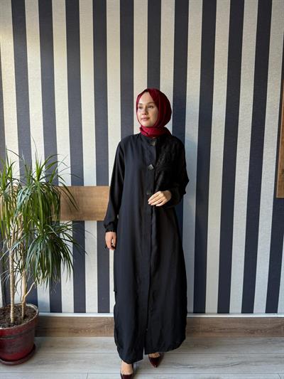 Lissmore Organze Detaylı Kap 6009 Siyah