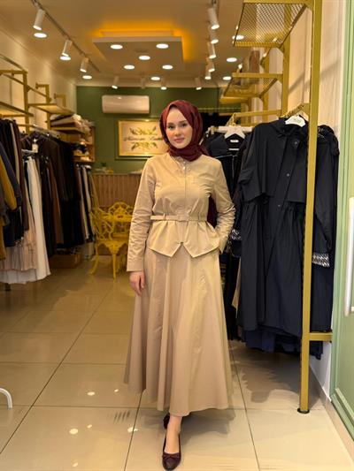 Miori Floren Etekli Takım 0500015 bej