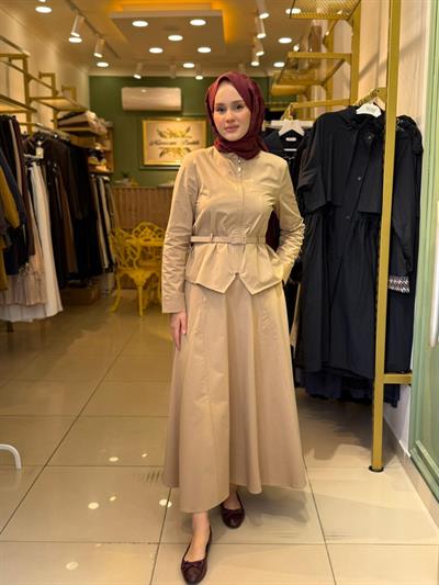 Miori Floren Etekli Takım 0500015 bej