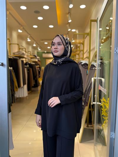 Miori Parma Krep Takım 0500027 Siyah