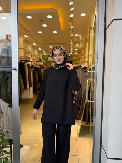 Miori Parma Krep Takım 0500027 Siyah