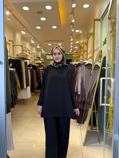 Miori Parma Krep Takım 0500027 Siyah
