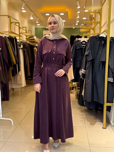 Miori Silva Elbise 3100006 Bordo