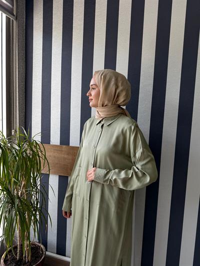 My Magazin Uzun Tunik 4383 Yeşil