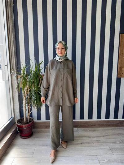 Nuss 1021 Pantolonlu Takım Haki