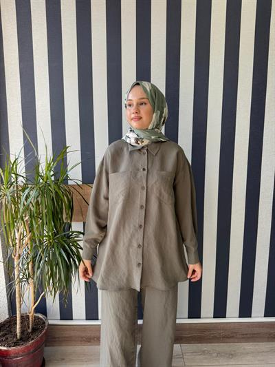 Nuss 1021 Pantolonlu Takım Haki