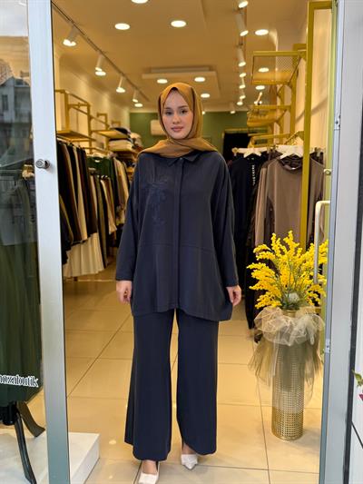 Nuss 1034 Pantolonlu Takım Lacivert