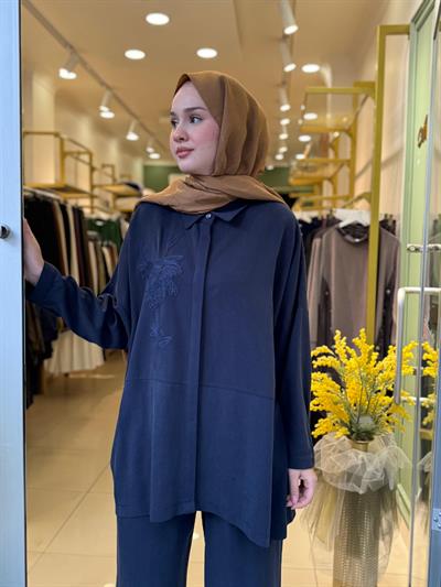Nuss 1034 Pantolonlu Takım Lacivert