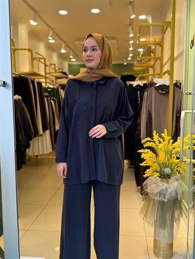 Nuss 1034 Pantolonlu Takım Lacivert