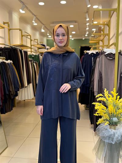 Nuss 1034 Pantolonlu Takım Lacivert