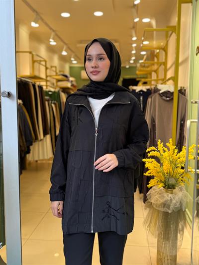 Nuss 6006 Boncuk Detay Kap Siyah