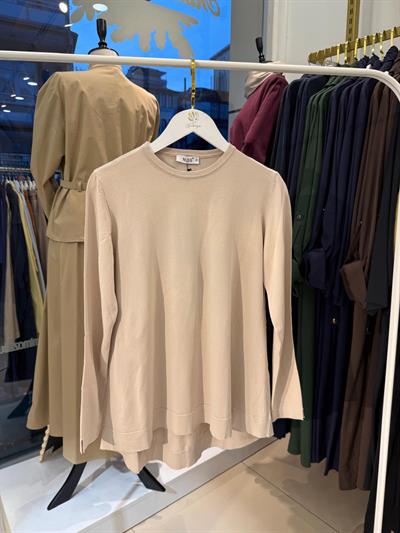 Nuss 902 Merserize Evaze Tunik bej
