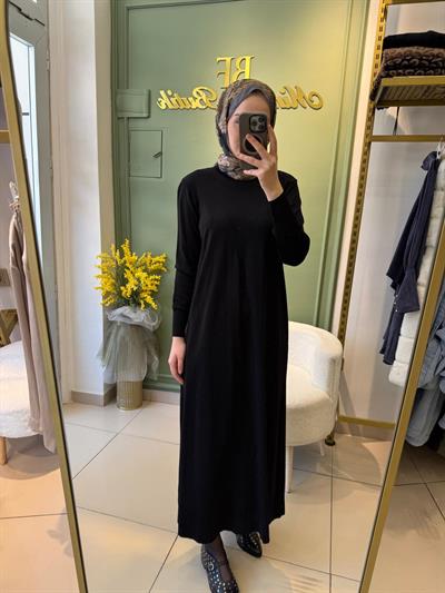 Nuss Merserize Elbise 1420 Siyah