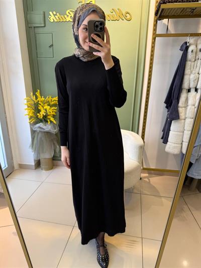 Nuss Merserize Elbise 1420 Siyah