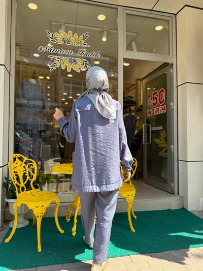Nuss Pantolonlu Takım 1049 İndigo