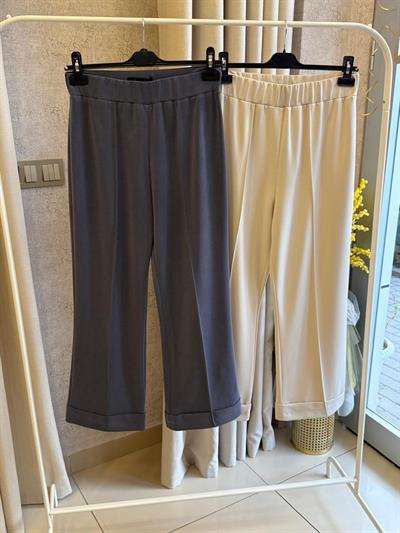 Sentez 5536 Nervürlü Bambu Duble Paça Pantolon Lacivert