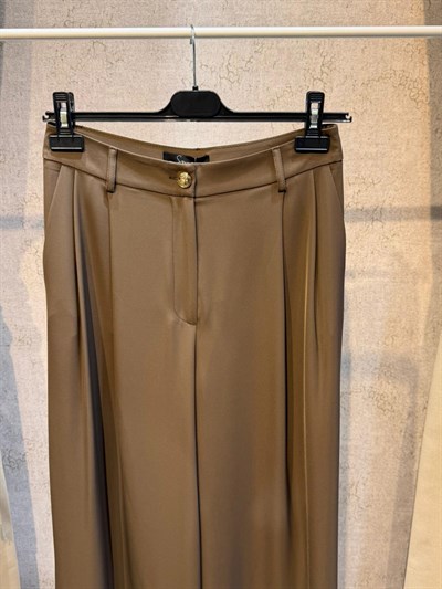 Sentez 5659 Pileli Pantolon vizon