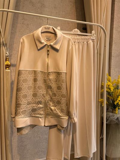Nuss 1048 Jakar Detay Pantolonlu Takım Taş
