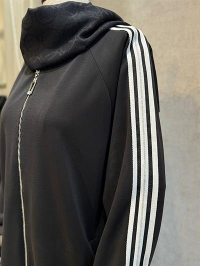 Nuss 1092 Yanı Şerit Detaylı Pantolonlu Takım Siyah