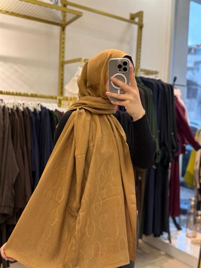 Wennora Paris Collection Halka Desen Şal Haki