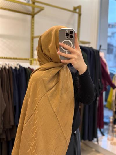 Wennora Paris Collection Halka Desen Şal Haki