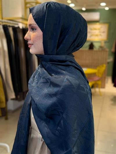 Wennora Paris Collection W Desen Şal Lacivert